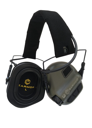 Тактичні навушники для військових earmor m31 plus олива