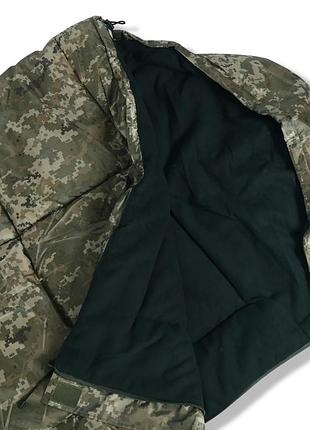 Тактичний спальний мішок зимовий для військових kiborg "alfa fleece" -20°c піксель (85x210)