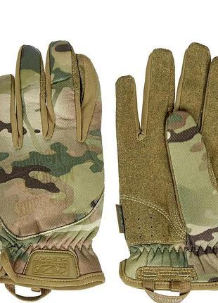 Тактичні рукавиці для військових якісні мультикам mechanix fastfit