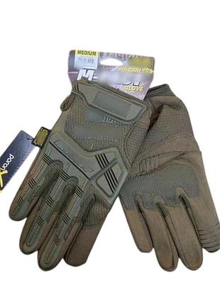 Тактичні рукавиці для військових якісні олива mechanix