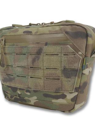 Тактическая сумка-напашник для военных xl kiborg gu с nir-пропиткой (мультикам)