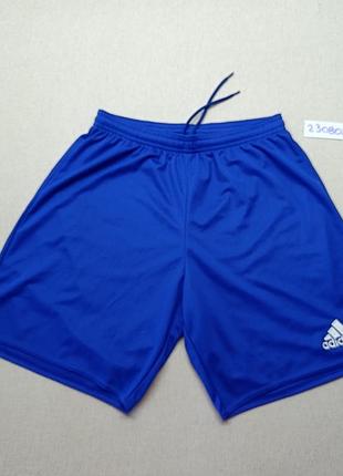 Мужские спортивные шорты adidas climalite s синие футбольные тренировочные легкие
