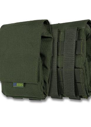 Тактический подсумок под сброс магазинов для военных kiborg gu gu mag reset pouch хаки