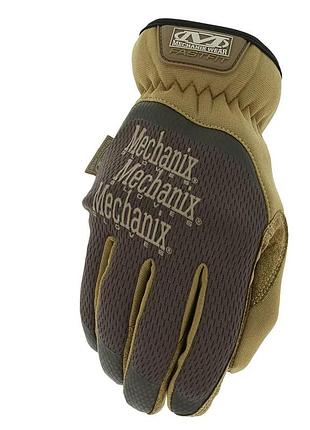 Тактичні рукавиці для військових якісні коричневі mechanix fastfit