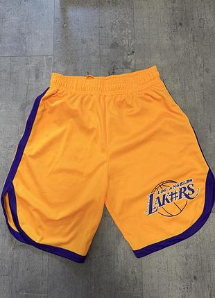 Яскраві баскетбольні шорты nba los angeles lakers (лейкерс)