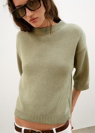 Свитер с подплечниками zara - s, m, l
