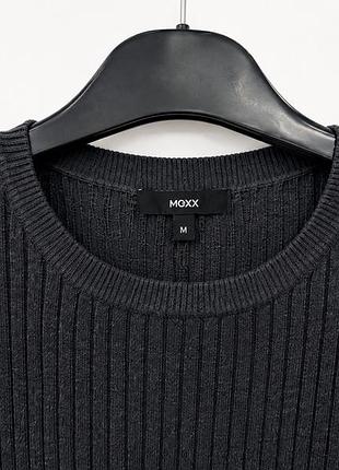 Жіночий трикотажний джемпер mexx у рубчик, темно-сірий
