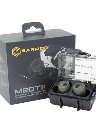 Тактические наушники-беруши защитные активные для военных earmor m20t pro bluetooth — олива