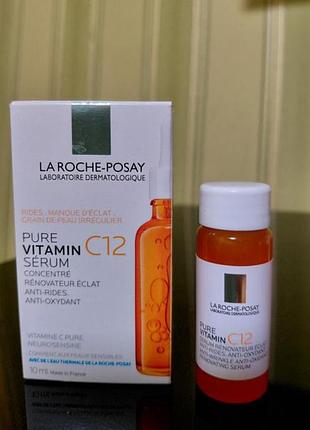 La roche posey, сыворотка -антиоксидант с вит.с против морщин и обновления кожи лица, 10 мл