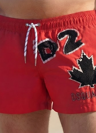 Яркие мужские пляжные шорты dsquared2 (плавки) (оригинал)