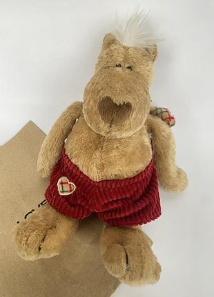 Новая мягкая игрушка коллекционный винтажный олень рудольф rudolfo valentino от nici (германия) олень оленёнок