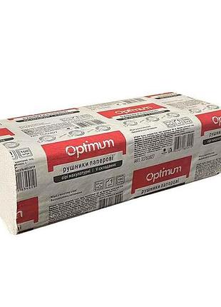 Полотенца бумажные (однослой) v-состав 160 шт, серые optimum тм pro service