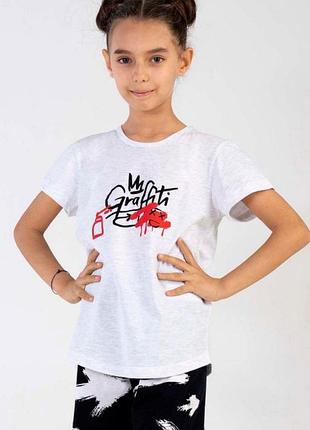 Дитячий комплект футболка шорти vienetta kids,р.9-10,11-12,13-14,15-16