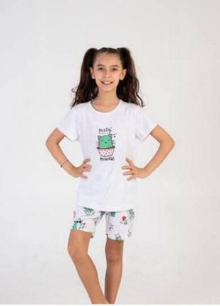 Дитячий комплект футболка шорти vienetta kids,р.9-10,11-12,13-14,15-16