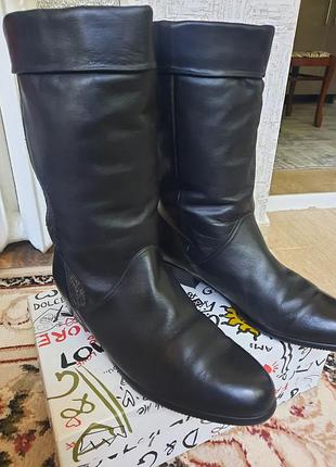 Продам  шкіряні,  зимові  сапоги, 40р