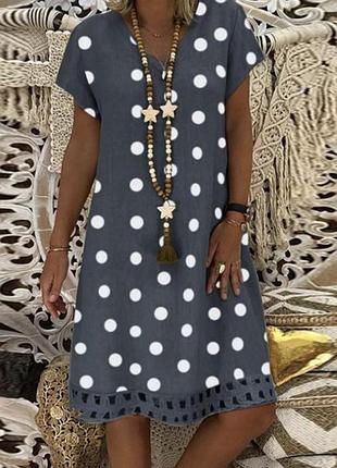 Красивое в горох платье 👗