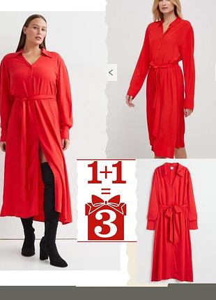 1+1=3 стильна сукня сорочка h&m плаття туніка з поясом