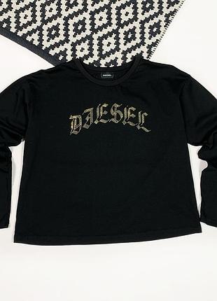 Кофта світшот лонгслів diesel велике лого