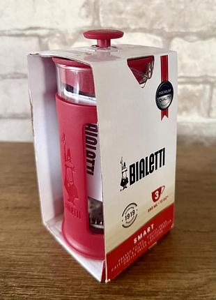 Оригінал! френч-прес bialetti smart 350 мл для кави та чаю, новий, в фірмовому пакуванні, італія