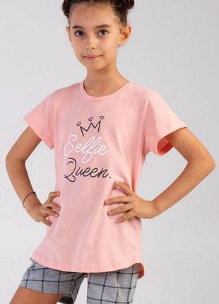 Дитячий комплект футболка шорти vienetta kids,р.9-10,11-12,13-14,15-16