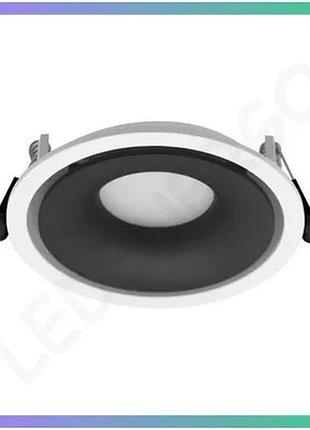 Встраиваемый точечный светильник violux alicante-r белый черный gu10 35вт для освещения помещений 1 шт sku_130202