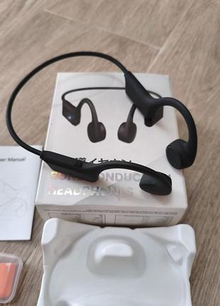 Беспроводные наушники с костной проводимостью bone conduction headphones (black)