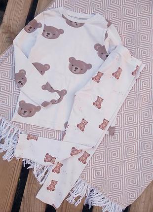 Сборная пижама с мишками на девочку 5-6 лет 🎀