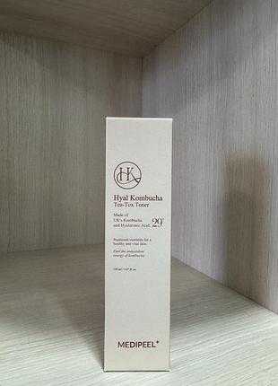 Тонер з комбучею та гіалуроновою кислотою medi-peel hyal kombucha tea-tox toner 150ml