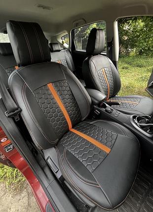 Модельні авточохли з екошкіри emc-elegant eco sport для nissan qashkai j10