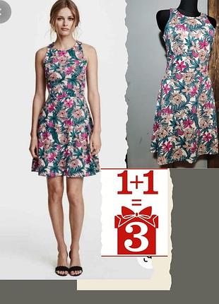 1+1=3 легке літнє плаття h&m платье в принт цветочный тропический сарафан