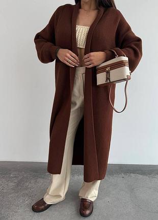 Женский кардиган макси oversize