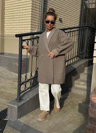 Женский кардиган из букле oversize