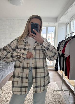 Стильна сорочка в клітку oversize