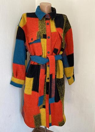 Різнокольорове пальто desigual