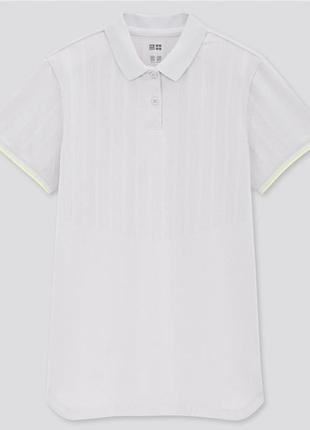 Футболка-поло uniqlo+ dry ex