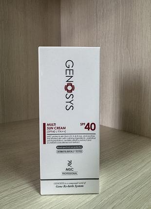 Сонцезахисний крем spf40 genosys multi sun cream spf40 40g