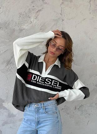 Стильный свитер на молнии diesel