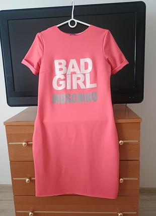 Плаття італійського бренду moschino ( bad girl - погана дівчинка)