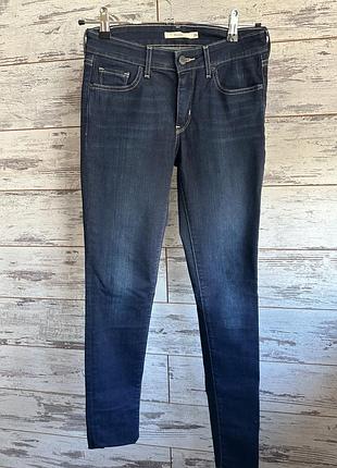 Джинси levi’s 711 skinny темно-сині, р. 26