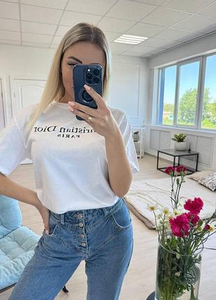 Стильная женская футболка dior