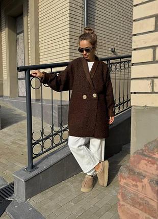 Женский кардиган из букле oversize