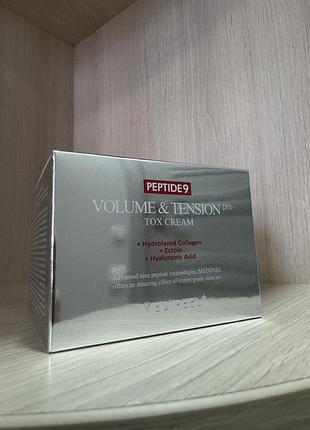 Пептидний крем із матриксилом від зморшок medi peel peptide 9 volume and tension tox cream pro 50ml