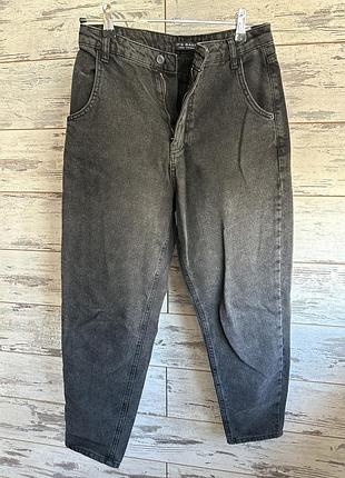 Джинси mom jeans it’s basic, темно-сірі, s (36)