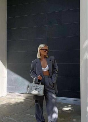 Женский брючный костюм oversize
