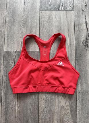 Adidas топ для спорта м розовый малиновый спортивный топ лифчик
