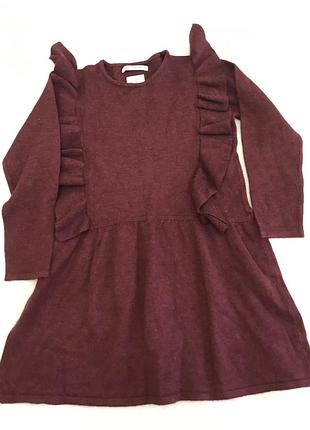 Zara сукня з натурального трикотажу бренд