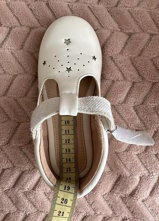 Білі туфлі, сандалі на дівчинку schuh 7