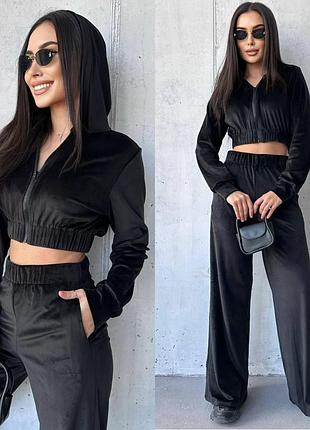 Женский плюшевый костюм oversize