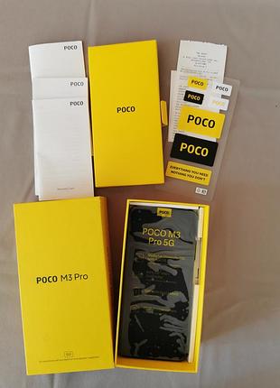 Poco m3 pro 5g 6/128 gb power black - под ремонт / на запчасти
