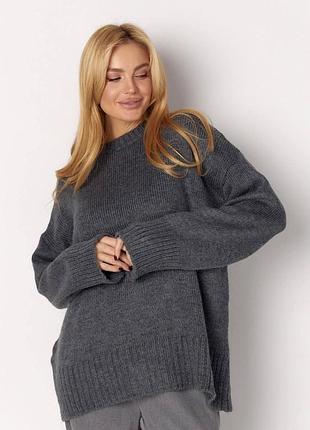 Теплый базовый свитер oversize